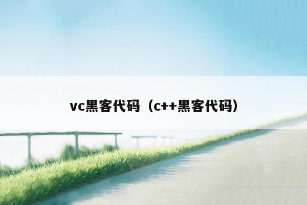 vc黑客代码（c++黑客代码）