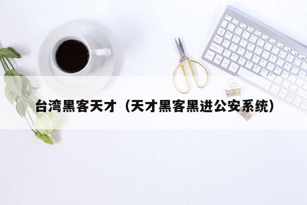 台湾黑客天才（天才黑客黑进公安系统）