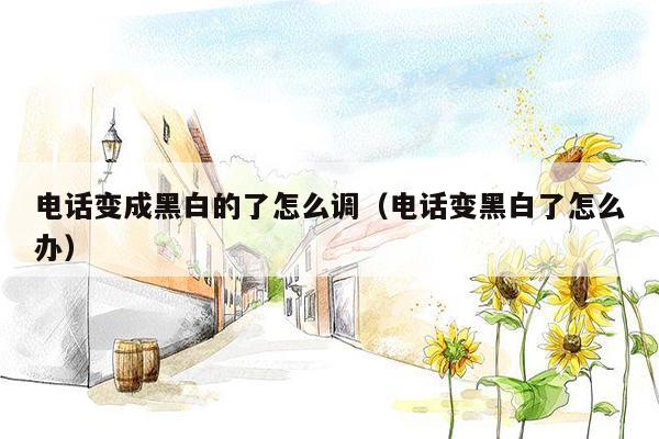 电话变成黑白的了怎么调（电话变黑白了怎么办）