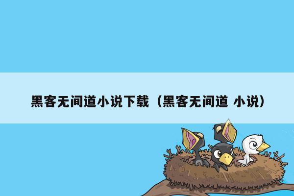 黑客无间道小说下载（黑客无间道 小说）