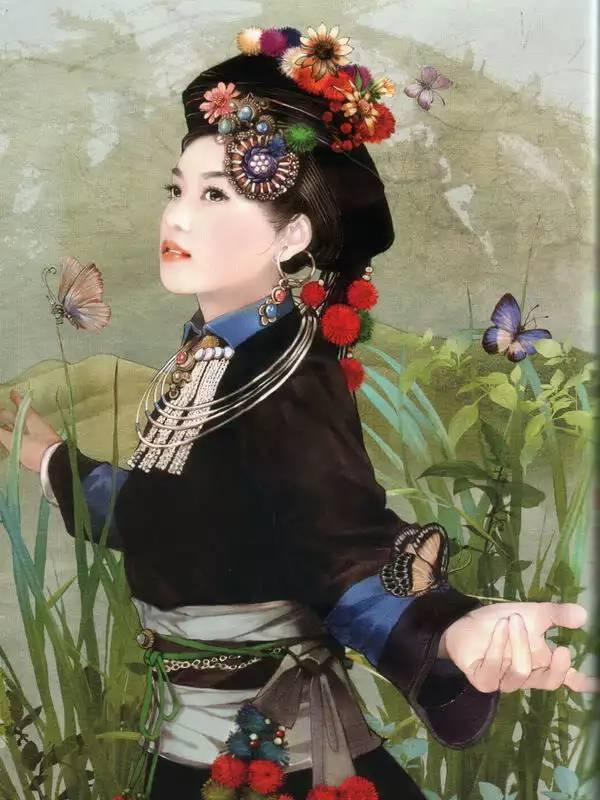 56个民族，56朵花——中华各民族人物画欣赏