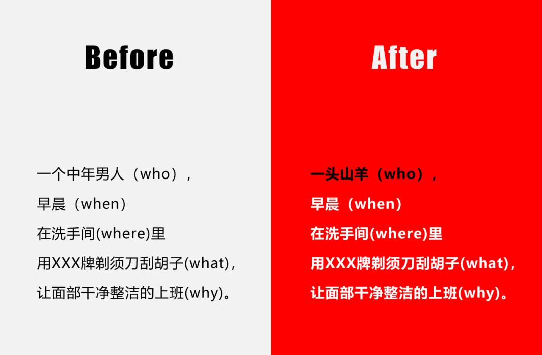 一个快速提高告白文案创意的要领：制造反差