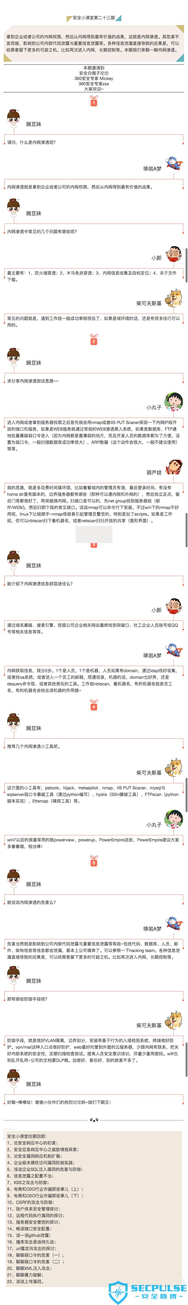 浅谈内网渗透—安全小课堂第二十三期