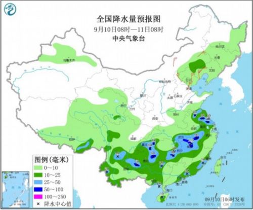 西南地区东部和南部、江南华南等地多降水