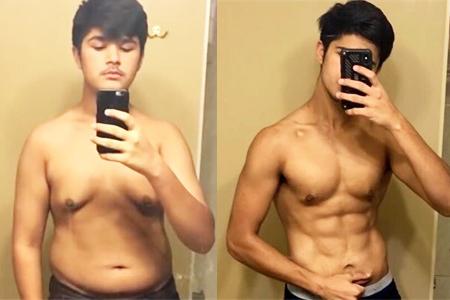 男孩重167斤胸部赘肉突出，决心健身，2年的力量训练蜕变的很彻底