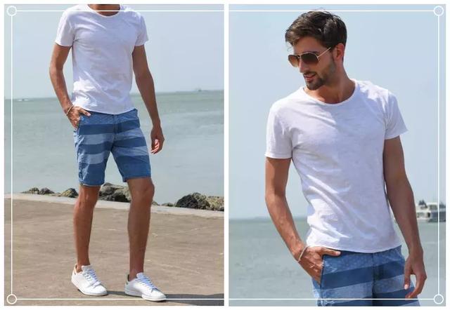 男士夏季短裤+上衣穿搭，不同的颜色搭配更加时尚！