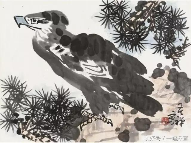 李苦禅：我画鹰是有绝招的，幅越大越能自由挥洒