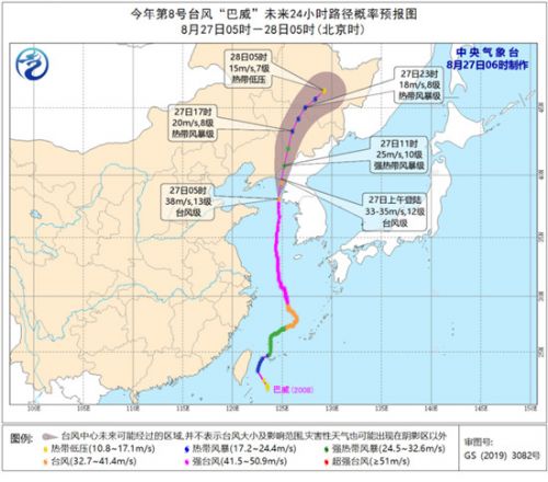 2020年首个台风红色预警发布意味着什么 台风“巴威”最新消息路径图