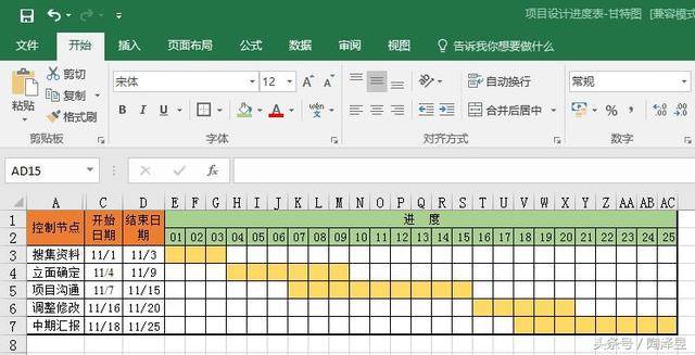 Excel逐日一技，条件名目本来还可以这样用「项目进度表」