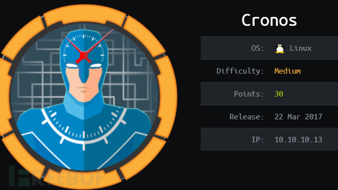 黑客信息网HTB： Cronos渗透测试