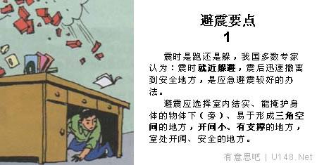 地动防护知识（图片版），地动来了不要怕，按图避震保安详