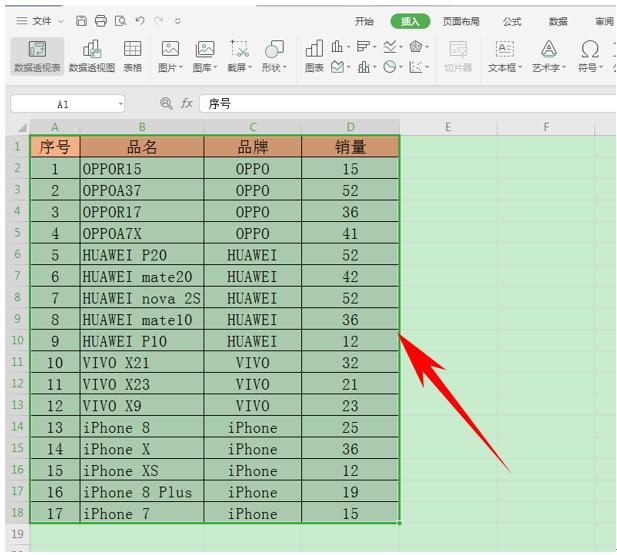 WPS表格技巧—使用透视表，自动计算销售占比