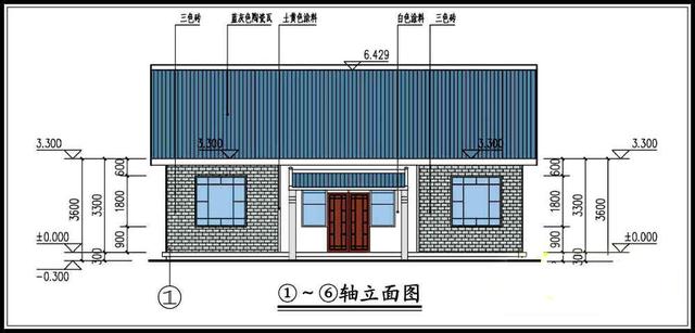 10万左右的一层农村平房设计图，户型周正2套方案