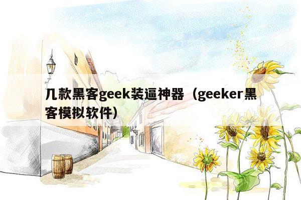 几款黑客geek装逼神器（geeker黑客模拟软件）