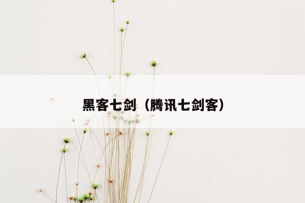 黑客七剑（腾讯七剑客）