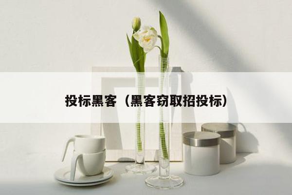 投标黑客（黑客窃取招投标）