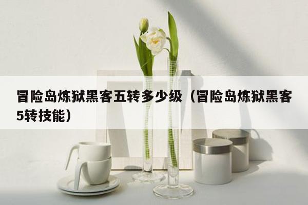 冒险岛炼狱黑客五转多少级（冒险岛炼狱黑客5转技能）