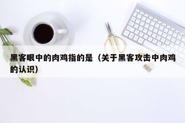 黑客眼中的肉鸡指的是（关于黑客攻击中肉鸡的认识）