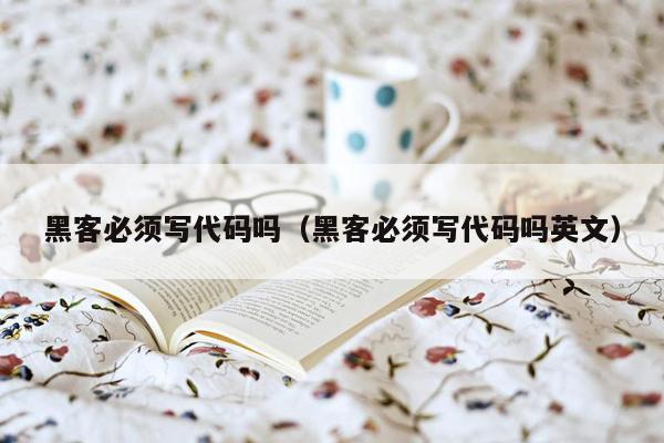 黑客必须写代码吗（黑客必须写代码吗英文）