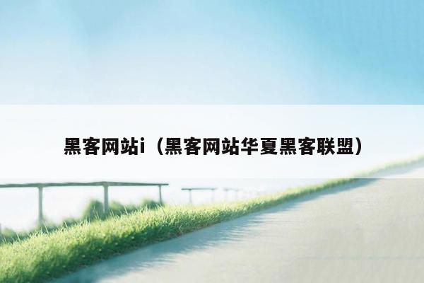 黑客网站i（黑客网站华夏黑客联盟）