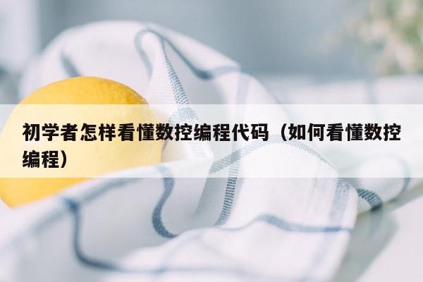 初学者怎样看懂数控编程代码（如何看懂数控编程）