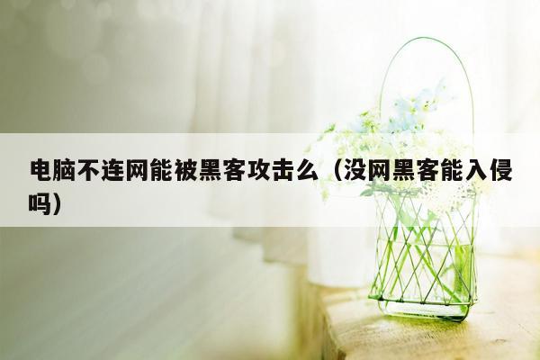 电脑不连网能被黑客攻击么（没网黑客能入侵吗）