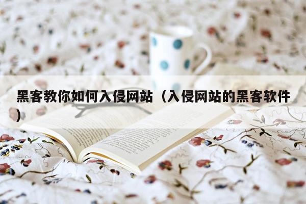 黑客教你如何入侵网站（入侵网站的黑客软件）