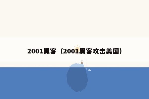 2001黑客（2001黑客攻击美国）