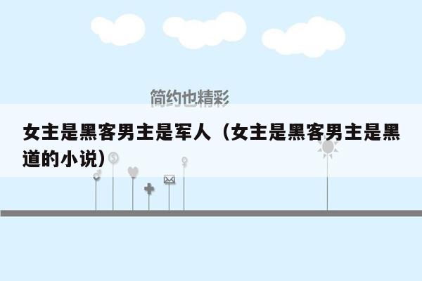 女主是黑客男主是军人（女主是黑客男主是黑道的小说）