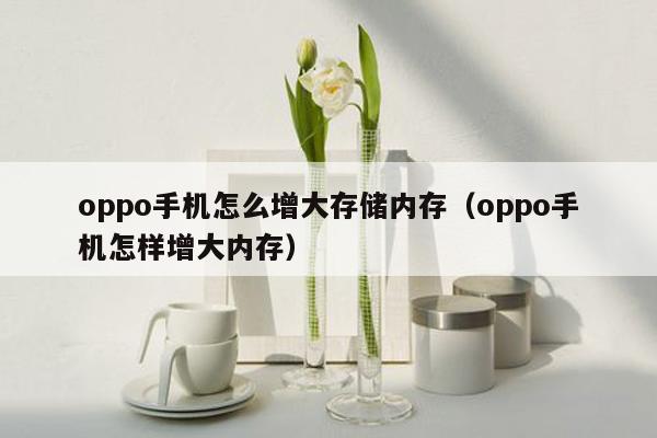 oppo手机怎么增大存储内存（oppo手机怎样增大内存）