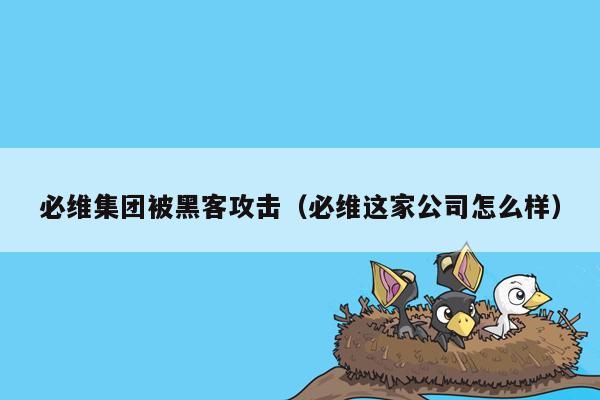 必维集团被黑客攻击（必维这家公司怎么样）