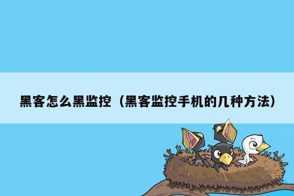 黑客怎么黑监控（黑客监控手机的几种方法）