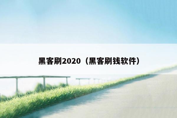 黑客刷2020（黑客刷钱软件）