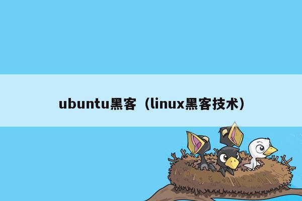 ubuntu黑客（linux黑客技术）
