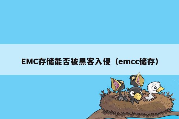 EMC存储能否被黑客入侵（emcc储存）