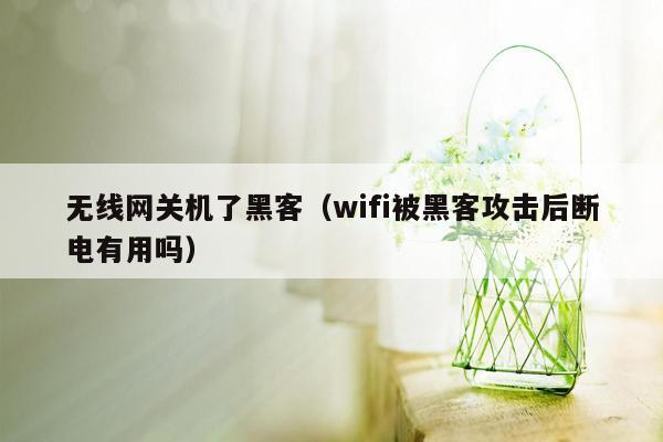 无线网关机了黑客（wifi被黑客攻击后断电有用吗）